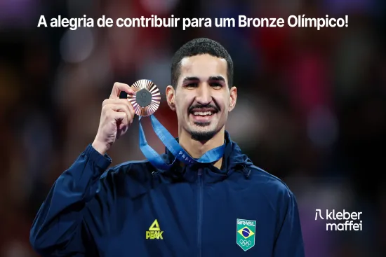 A alegria de contribuir para um Bronze Olímpico!